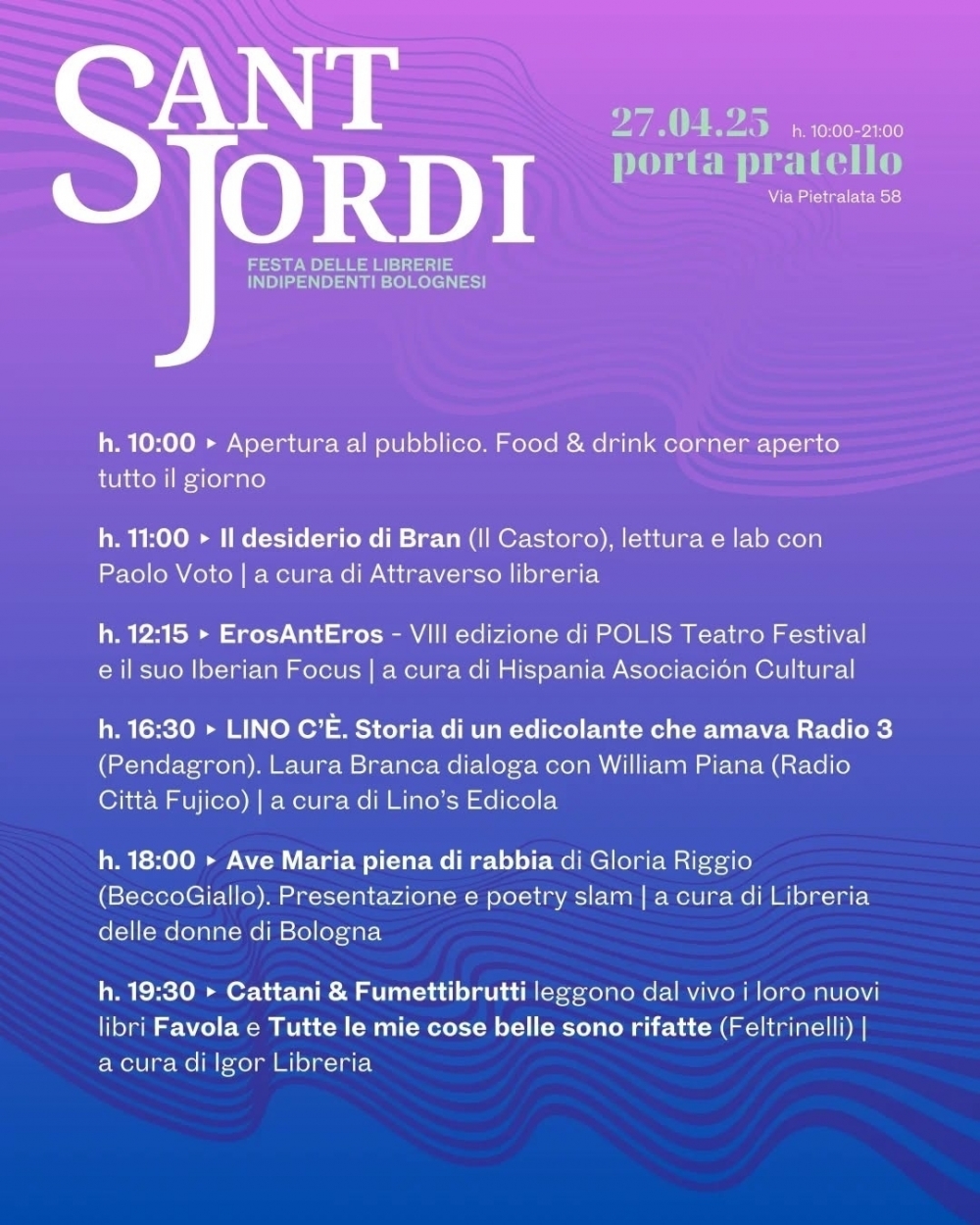 PROGRAMMA SANT JORDI 2025 - PORTA PRATELLO - HISPANIA