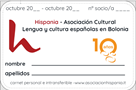 Tessera associativa X Anniversario